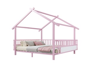 Lit cabane 140x200 cm Morn Vibe coloris rose