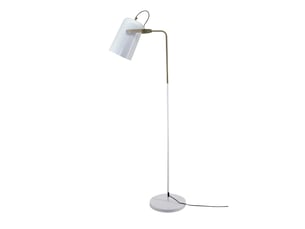 Lampadaire design en métal caricia 135cm blanc