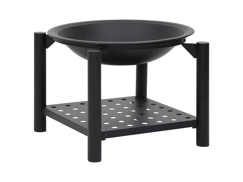  Brasero exterieur, foyer camping avec tisonnier 54x54x55 cm acier  - Conforama E