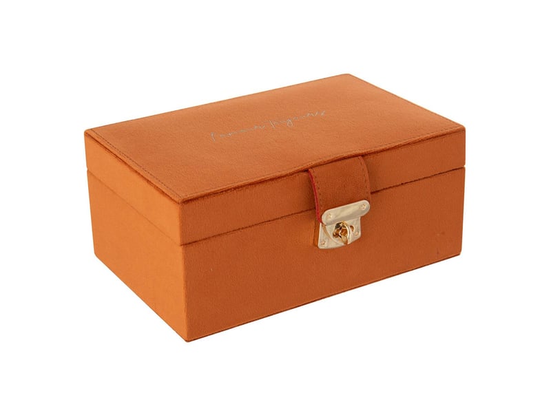  Boîte à bijoux à compartiments oto 21cm rouille  - Conforama A