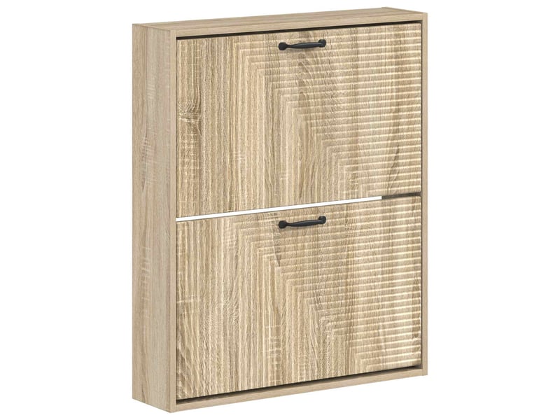  Meuble à chaussures mural, armoire à chaussures haarlem 71x17x86 cm chêne sonoma  - Conforama A