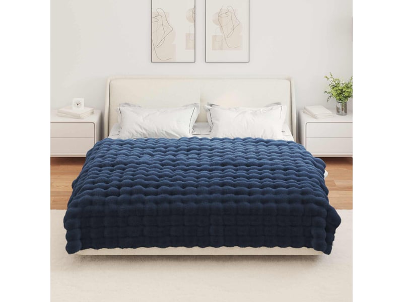  Couverture décorative, couverture antidérapante en fausse de lapin 4 pc 13.65 kg shl745  - Conforama D