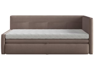 Lit simple 90x200 cm SELSEY Nesmi coloris marron