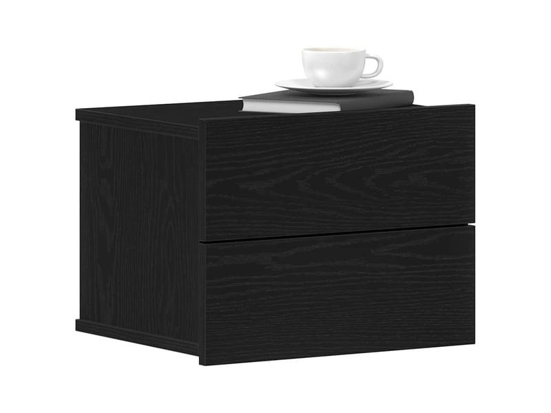  Table de chevet - cabinet de chevet - table de nuit chêne noir 40 x 30 x 30 cm bois d'ingénierie  - Conforama B