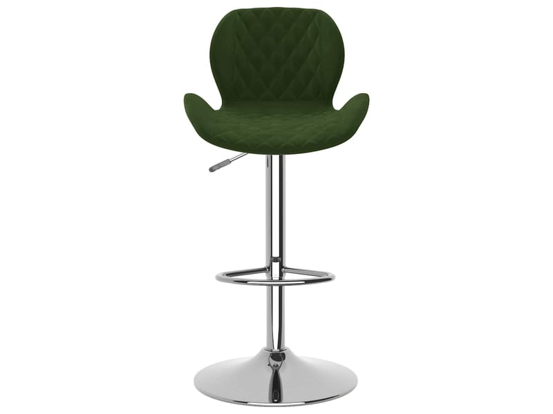  Lot de 2 tabouret de bar, chaise de bar vert foncé velours shl22063  - Conforama D