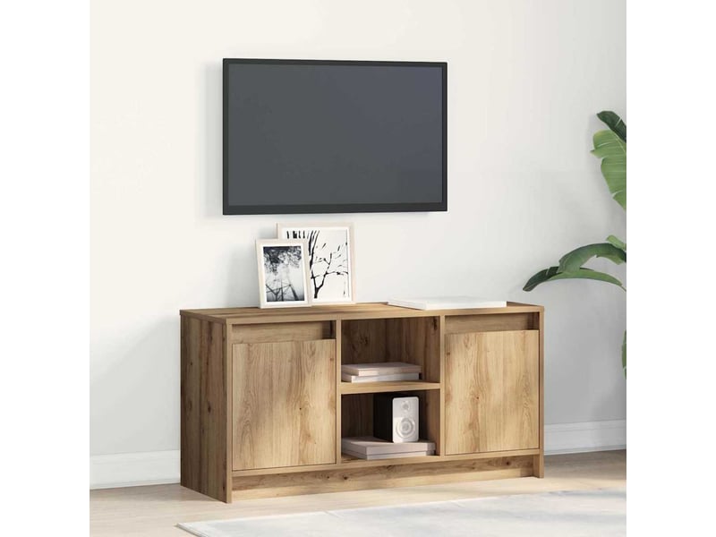  Meuble tv - unites tv 100 x 34 x 50 cm marron bois d'ingénierie  - Conforama B