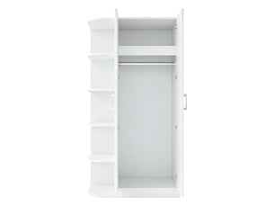 Armoire 2 porte(s) battante   LPOSPI  coloris blanc largeur 90 cm