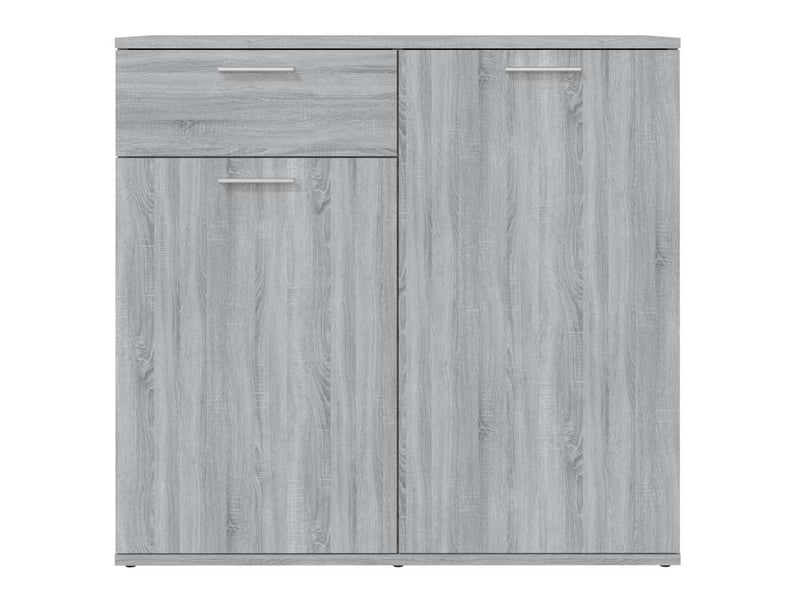  Buffet - bahut - meuble de rangement sonoma gris 80x36x75 cm bois d'ingénierie  - Conforama C