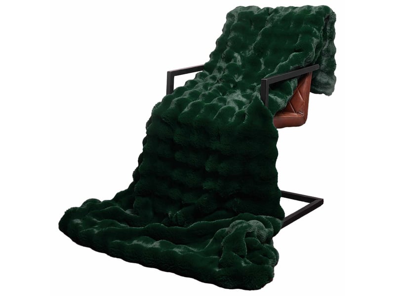  Couverture décorative, couverture antidérapante en fausse de lapin olite 4 pc 8.1 kg shl71  - Conforama C