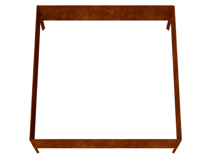  Jardinière - lit surélevé de jardin 100x100x41 cm acier corten  - Conforama E