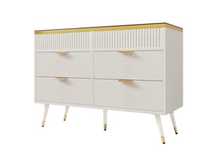 Buffet   6 tiroir(s)  C-DEGAYUN - 120 cm coloris blanc 