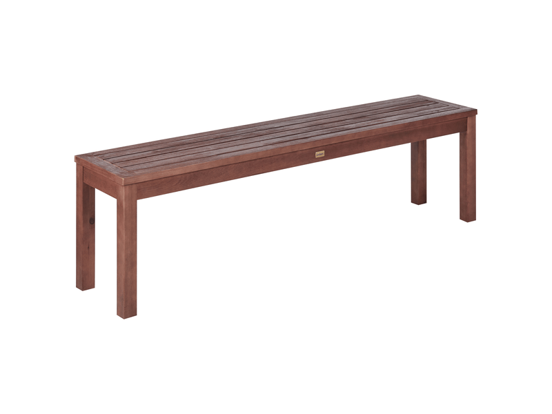  Banc avec coussin d'assise tuscania 160 cm bois d'eucalyptus blanc cassé  - Conforama E