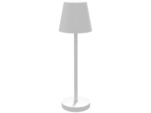 Lampe de chevet avec éclairage led, lampe de table rechargeable sans fil usb-c, 3 couleurs, ø 11,2 x 36,5 cm, blanche