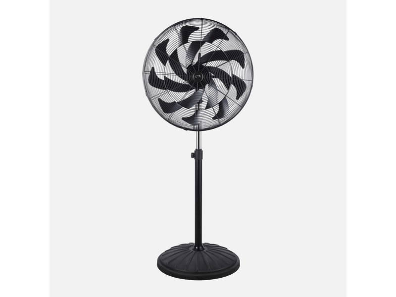  Ventilateur sur pied industriel fabrilamp centurion 300 w noir 1 vitesse ø 65 cm orientable 241441009 - Conforama E