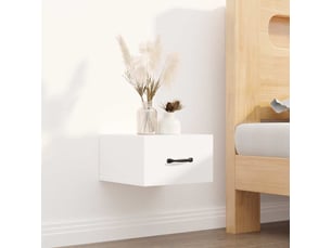 Lot de 2 tables de chevet - cabinet de chevet - table de nuit murales blanc 35x35x20 cm
