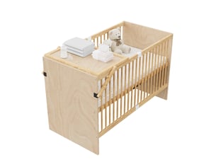 Lit bébé 70x140 cm WISHDOR   coloris naturel