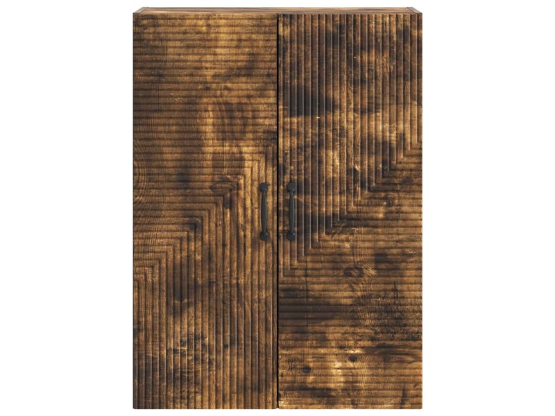  Armoire murale salon chêne fumé 66x34,5x90cm bois d'ingénierie shl6689  - Conforama D