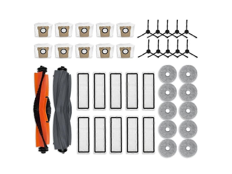  For l30 ultra robot vacuum main side brush hepa filter mop pads dust bag replacement parts accessories  - Conforama A