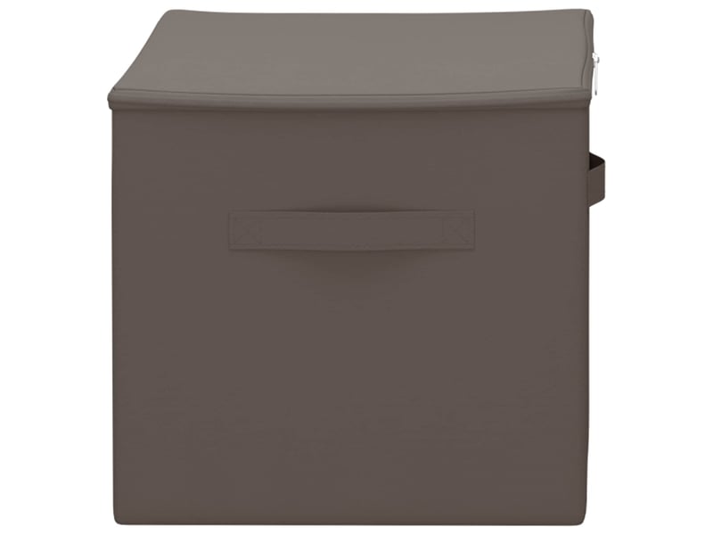  Boîte de rangement tissu intissé 55x35x32 cm 61,6 l gris  - Conforama E