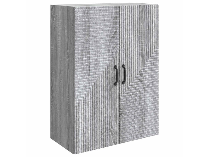  Armoire murale salon sonoma gris 66x34,5x90cm bois d'ingénierie shl3616  - Conforama A