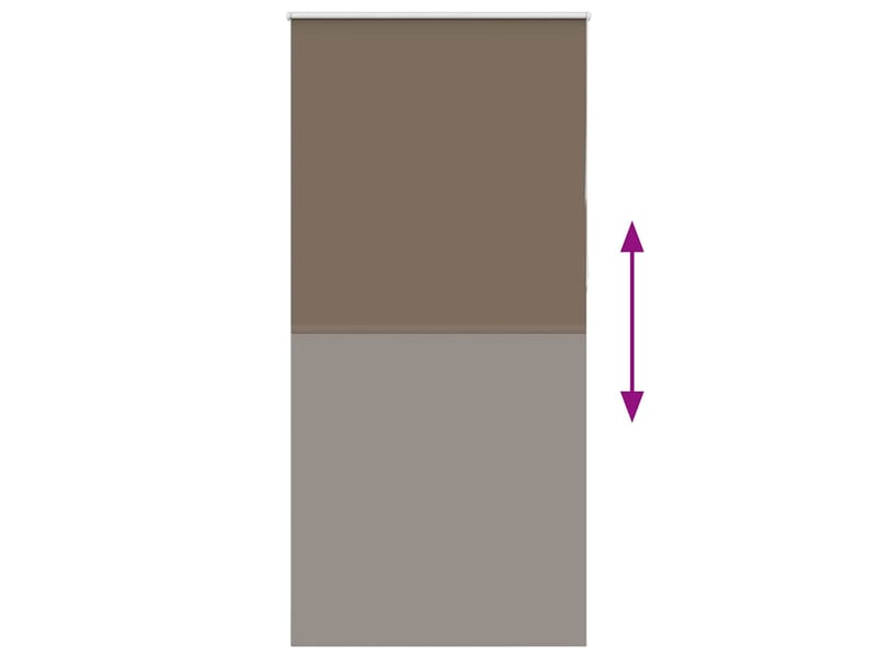  Store enrouleur occultant, store à rouleau café 115x210cm largeur du tissu cf45642  - Conforama E