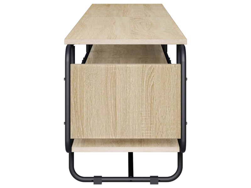 Meuble tv, banc tv 180x36x45 cm chêne sonoma bois d'ingénierie  - Conforama D
