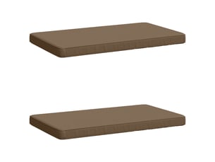 Lot de 2 coussins de banc, coussins d'assise vught 100 % polyester taupe cf58155