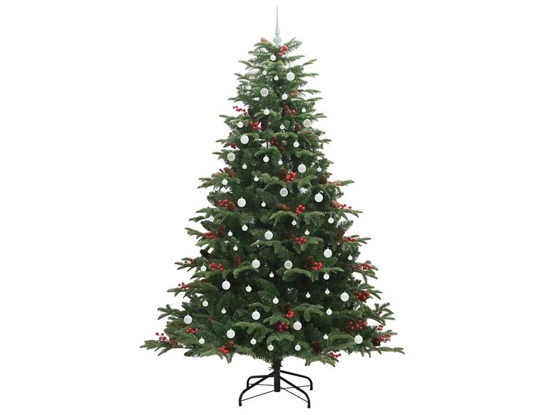  Sapin de noël, arbre de noël artificiel vert 240 cm pvc, métal et plastique cf61485  - Conforama D
