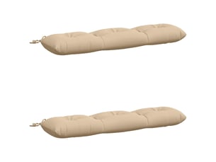 Lot de 2 coussins de banc, coussins d'assise vianen 100 % polyester crème cf57650