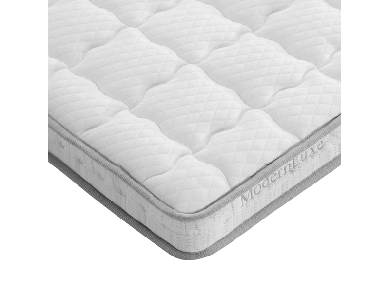  Matelas 90x200 cm h3, 7 zones, épaisseur 10 cm, hybride à ressorts ensachés et mousse froide, blanc  - Conforama R