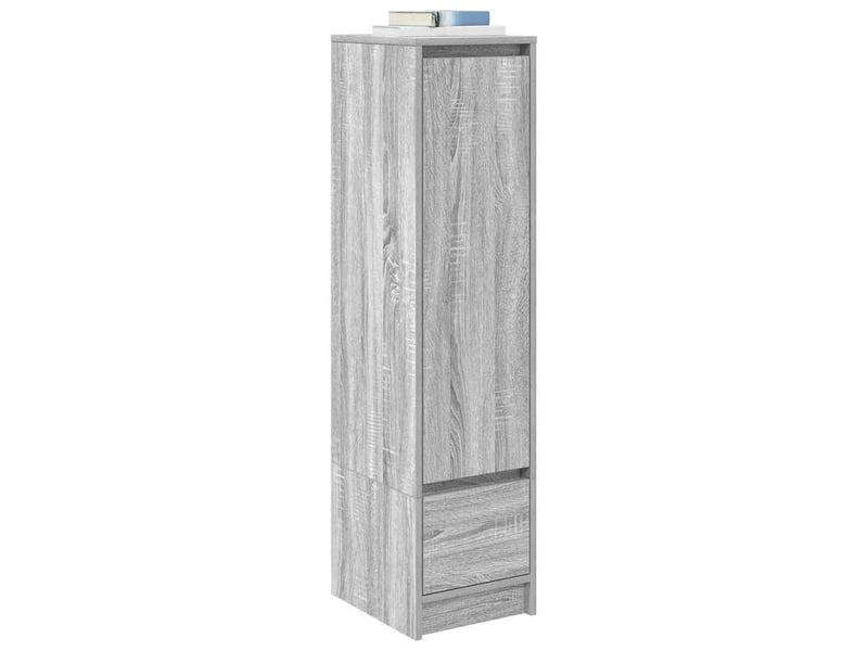  Buffet haut - bahut - meuble de rangement sonoma gris 29,5x34x119,5 cm bois d'ingénierie  - Conforama D