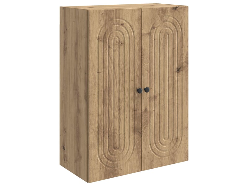 Armoire murale salon, meuble de rangement 66 x 34,5 x 90 cm bois d'ingénierie shl1462 - Conforama A