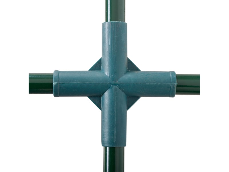 Serre de jardin 200 x 100 x 80 cm en film plastique vert, structure acier, protection uv et porte enroulable - Conforama D
