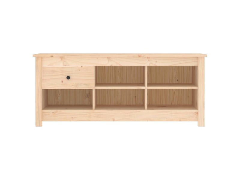  Meuble à chaussure | armoire à chaussures 110x38x45,5 cm bois de pin massif shl826  - Conforama C