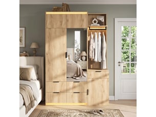 Armoire     <strong></strong> <strong></strong> coloris naturel largeur 47 cm