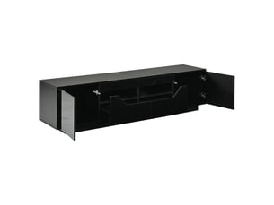 Meuble tv coloris noir 180 cm <strong>PANGIVO</strong>  <strong>N625P309518519S</strong>
