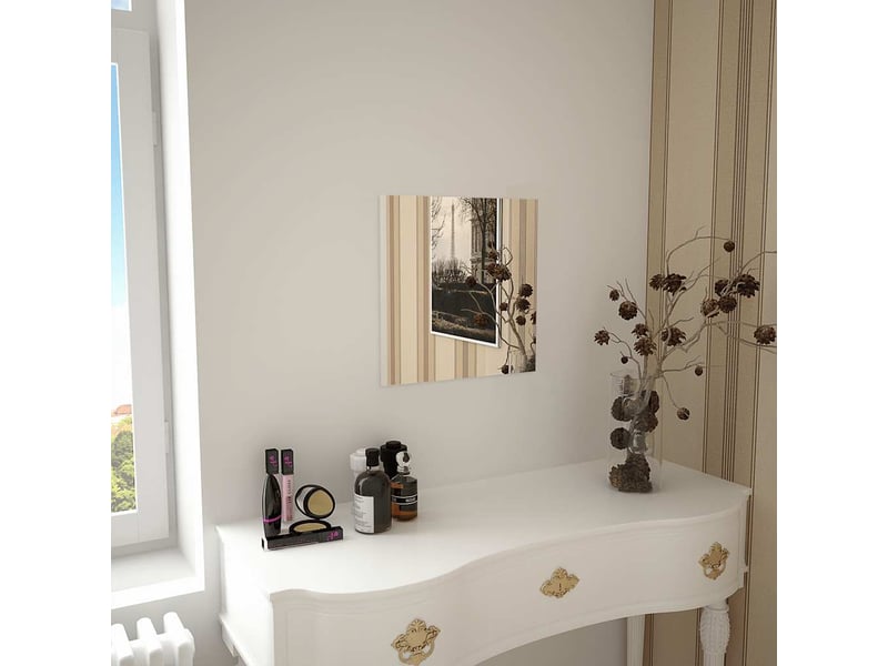  Miroir mural carré 40 x 40 cm verre cf62835  - Conforama B
