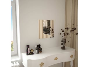 Miroir carré(e) à fixer coloris argenté <strong></strong>  <strong></strong> - 40 cm x 40 cm