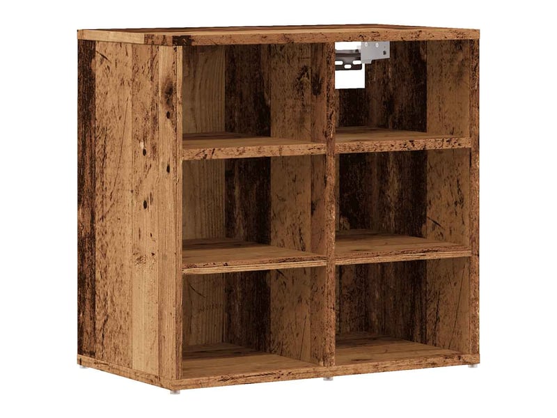  Meuble à chaussure, armoire à chaussures vieux bois 52x30x50 cm  - Conforama A