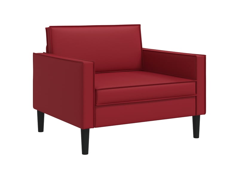  Vidaxl fauteuil xl bordeaux simili cuir  - Conforama A