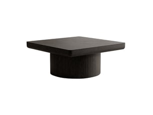 Table basse carré(e) coloris noir MODENUIT   - 78 cmx78 cm