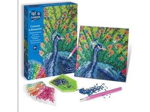 Art et creation canevas a diamanter paon