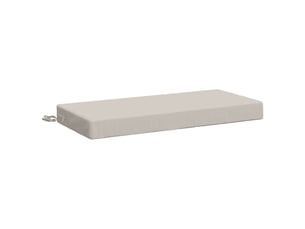 Coussin de banc, coussin d'assise, coussin de canapé soest 100 % polyester blanc 80 x 40 x 8 cm cf53050