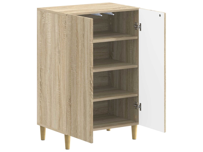  Meuble à chaussure, cabinet à chaussures arnhem 59,5x39,5x90 cm chêne sonoma  - Conforama C