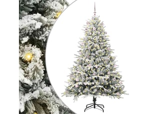 Sapin de noël, arbre de noël artificiel pré-éclairé avec ensemble de boules cf61640