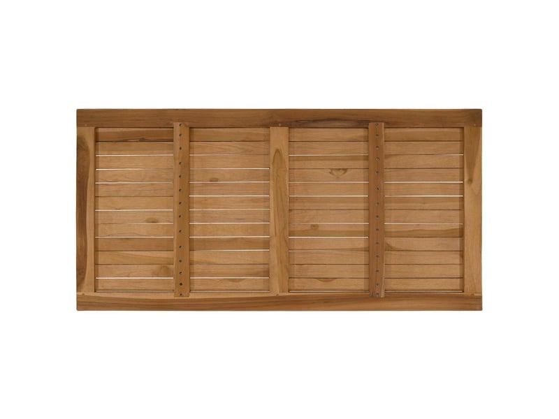  Vidaxl plateau de table rectangulaire bois de teck massif naturel  - Conforama E