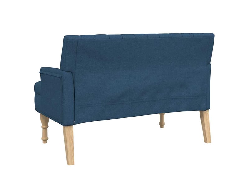  Banc chambre avec coussins bleu 113x64,5x75,5 cm tissu  - Conforama E