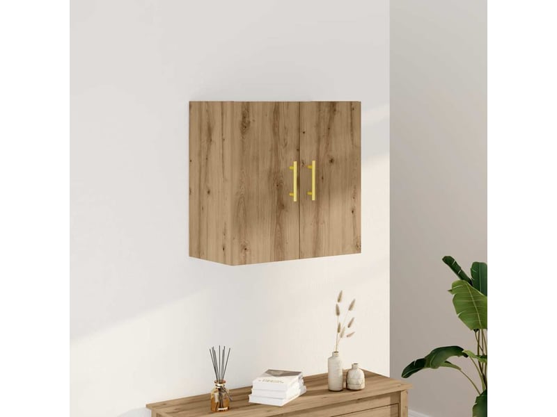  Armoire murale salon chêne artisanal 60x31x60cm bois d'ingénierie shl6069  - Conforama B