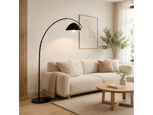 Lampadaire arqué – éclairage 3 couleurs