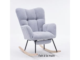 Fauteuil fixe   Tissu gris vendu A l'unité